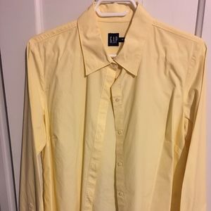 The Gap Yellow long sleeve vintage dress shirt